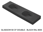 Plan double vasques système d’évacuation discret L 50 à 201 x P 40 à 51 cm, finition lisse mate, 10 couleurs, Résine Anti-bactérien Akrytan® teinté dans la masse, Livraison Offerte